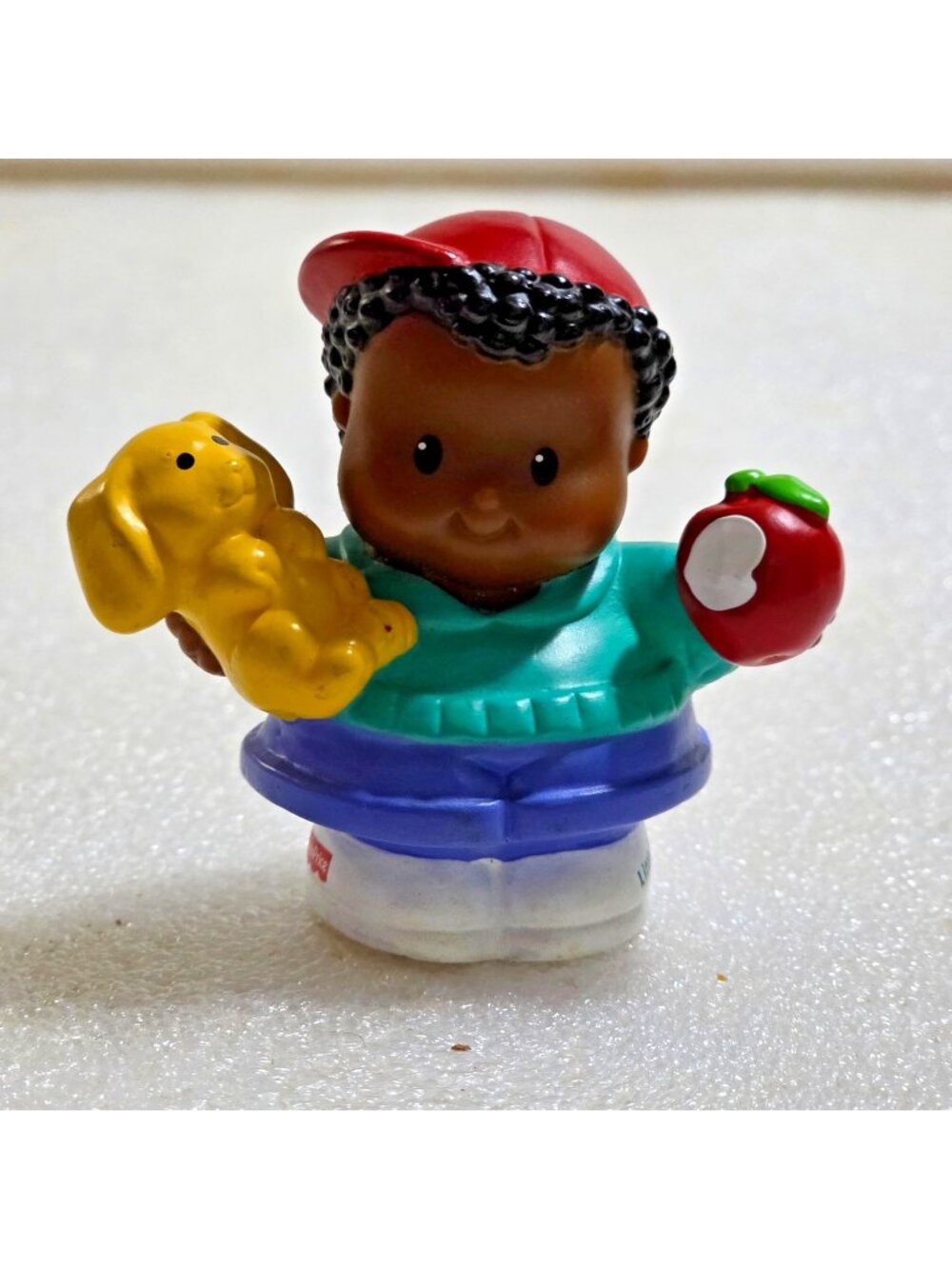 Fisher-Price Little People Michael Bunny Apple Figure Vintage 2003 Chunky 2.5"